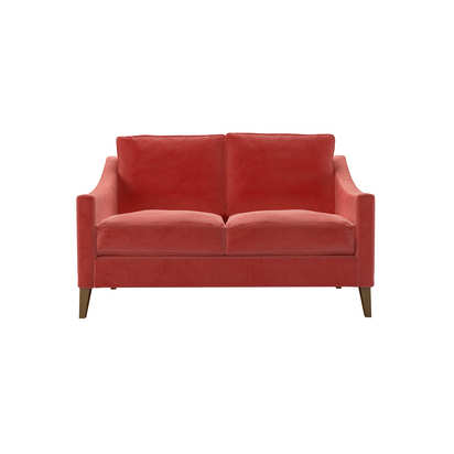 Iggy 2 Seat Sofa in Dusty Rose Cotton Matt Velvet
