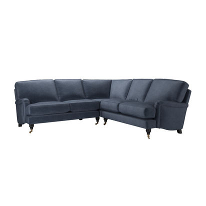 Bluebell Medium Corner Sofa in Armour Smart Velvet