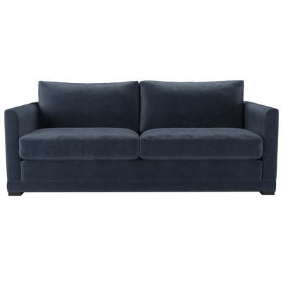 Aissa 3 Seat Sofa in Armour Smart Velvet