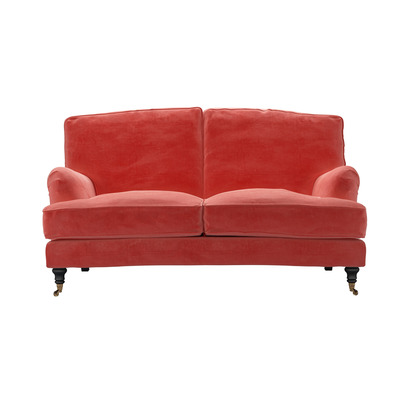 Bluebell 2 Seat Sofa in Dusty Rose Cotton Matt Velvet