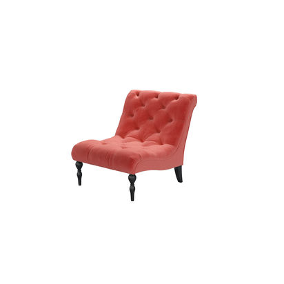 Claude Armchair in Dusty Rose Cotton Matt Velvet