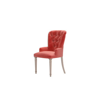 Sinclair Dining Chair in Dusty Rose Cotton Matt Velvet