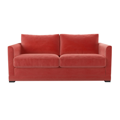 Aissa 2.5 Seat Sofa Bed in Dusty Rose Cotton Matt Velvet