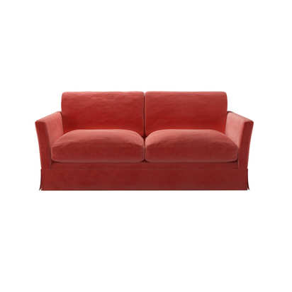 Otto 2.5 Seat Sofa Bed in Dusty Rose Cotton Matt Velvet