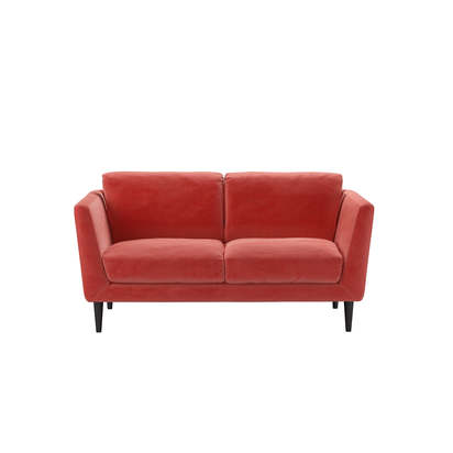 Holly 2 Seat Sofa in Dusty Rose Cotton Matt Velvet