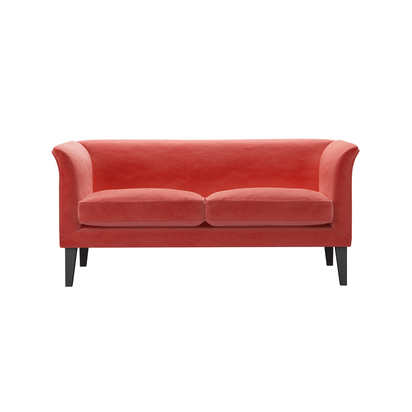 Fingal 2 Seat Sofa in Dusty Rose Cotton Matt Velvet
