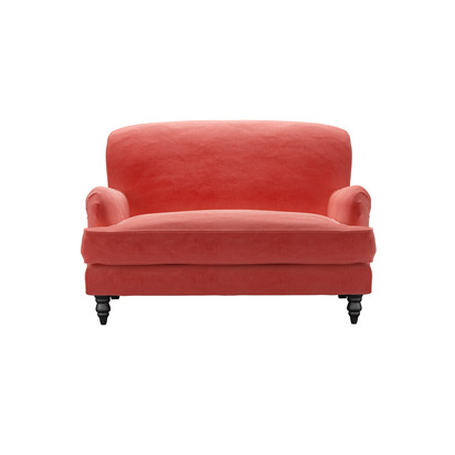 Snowdrop Loveseat in Dusty Rose Cotton Matt Velvet