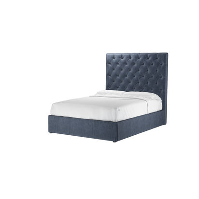 Rosalie 150cm Double Ottoman Bed in Armour Smart Velvet