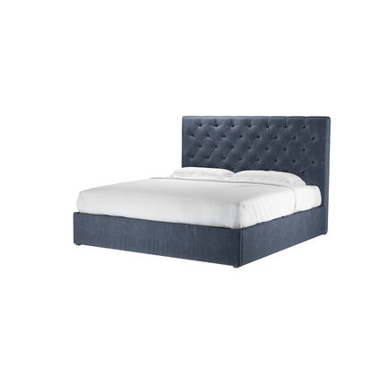 Rosalie 130cm Super King Ottoman Bed in Armour Smart Velvet