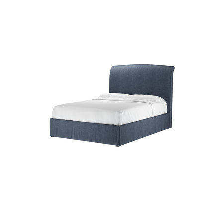 Thea Double Ottoman Bed in Armour Smart Velvet