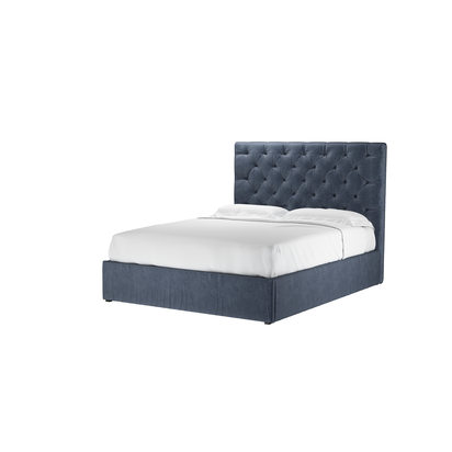 Rosalie 130cm King Ottoman Bed in Armour Smart Velvet