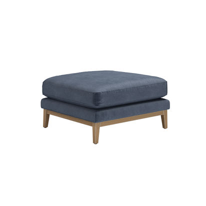 Costello Large Rectangular Footstool in Armour Smart Velvet