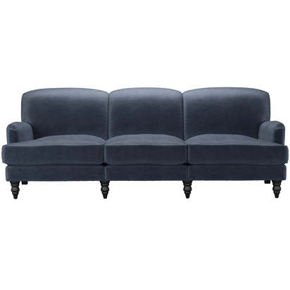 Snowdrop 4 Seat Sofa in Armour Smart Velvet