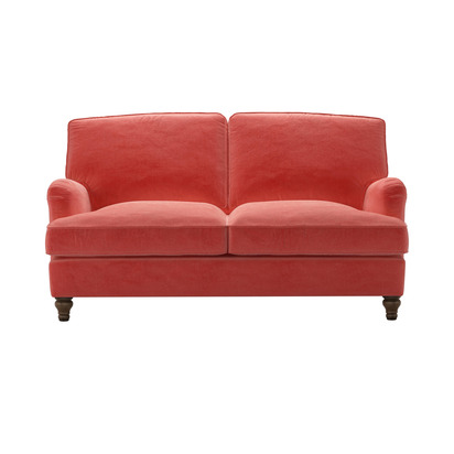 Bluebell 2 Seat Sofa Bed in Dusty Rose Cotton Matt Velvet