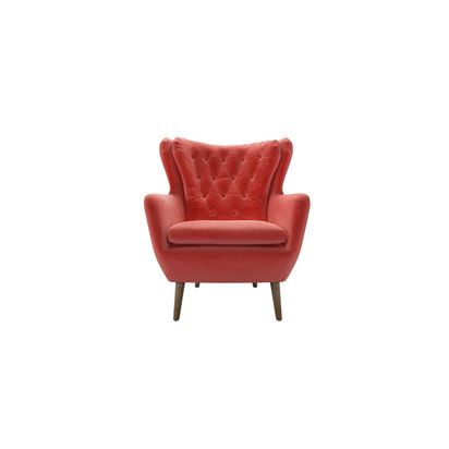 Ernest Swivel Armchair in Dusty Rose Cotton Matt Velvet