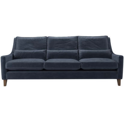 Iggy High Back 4 Seat Sofa in Armour Smart Velvet