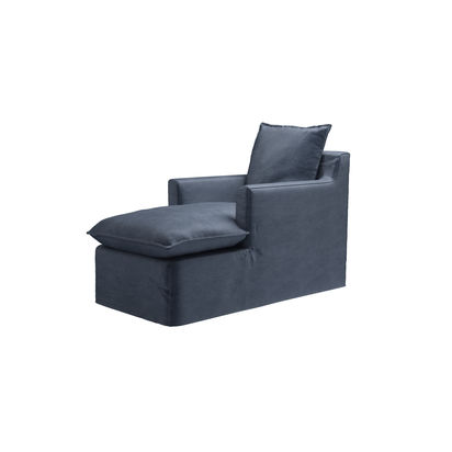Anders Chaise Armchair in Armour Smart Velvet