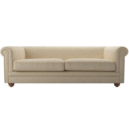 Patrick Unbuttoned 3 Seat Sofa in Shearling Hygge Chunky Weave