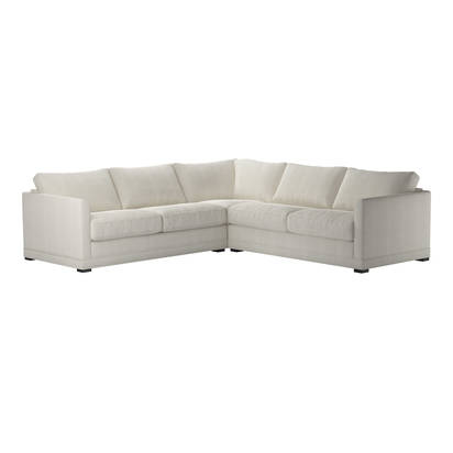 Aissa Medium LHF 2.5 Seat Corner Sofa Bed in Clay House Basket Weave