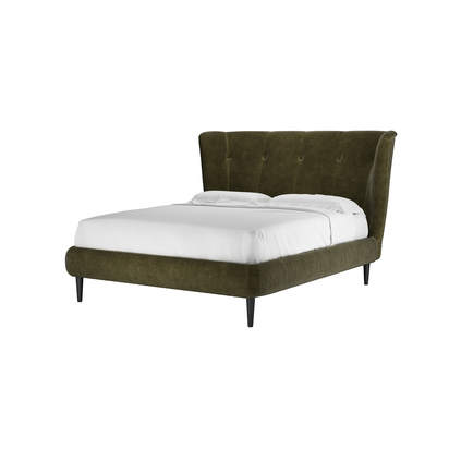 Audrey King Bed in Juniper Aquaclean Clever Chenille
