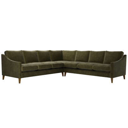 Iggy Large Corner Sofa in Juniper Aquaclean Clever Chenille