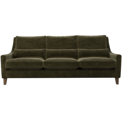 High Back Iggy 4 Seat Sofa in Juniper Aquaclean Clever Chenille
