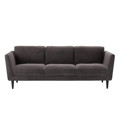 Holly 3 Seat Sofa in Shale Aquaclean Clever Velvet