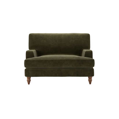 Isla Loveseat in Juniper Aquaclean Clever Chenille