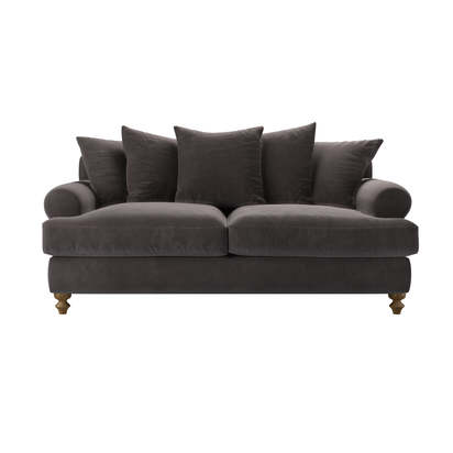 Teddy 2.5 Seat Sofa Bed in Shale Aquaclean Clever Velvet