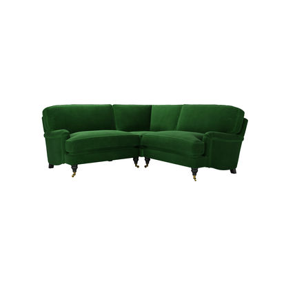 Bluebell Small Corner Sofa in Putting Green Aquaclean Clever Velvet