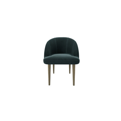 Piper Dining Chair in Deep Forest Aquaclean Clever Velvet