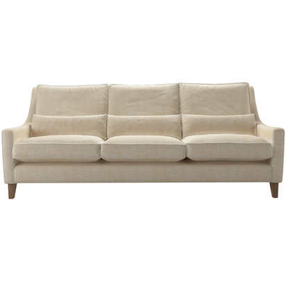 High Back Iggy 4 Seat Sofa in Chantilly Aquaclean Clever Chenille