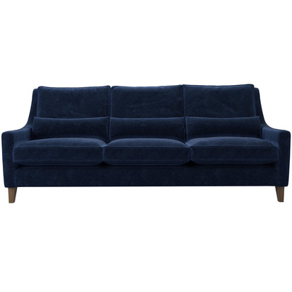 High Back Iggy 4 Seat Sofa in Port Royal Aquaclean Clever Chenille