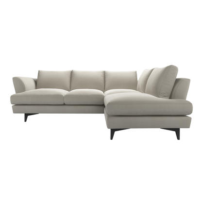 Lars RHF Open End Corner Sofa in Stoneware Easy Cotton