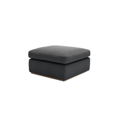 Ren Footstool in Arctic Seal Easy Cotton