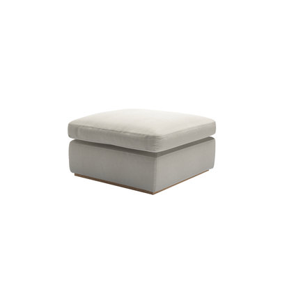 Ren Footstool in Stoneware Easy Cotton