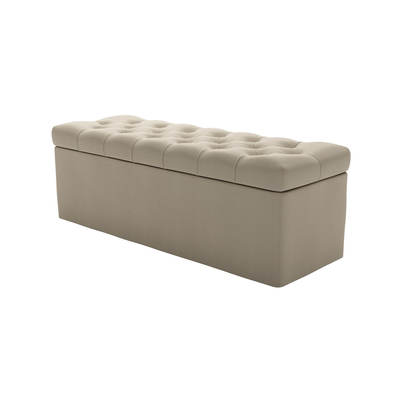 Valentin Blanket Box in Pennine Stone Organic Smart Cotton