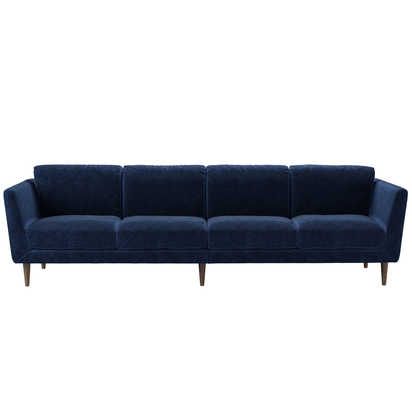Holly 4 Seat Sofa in Port Royal Aquaclean Clever Chenille