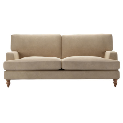 Isla 3 Seat Sofa in Fawn Aquaclean Clever Velvet