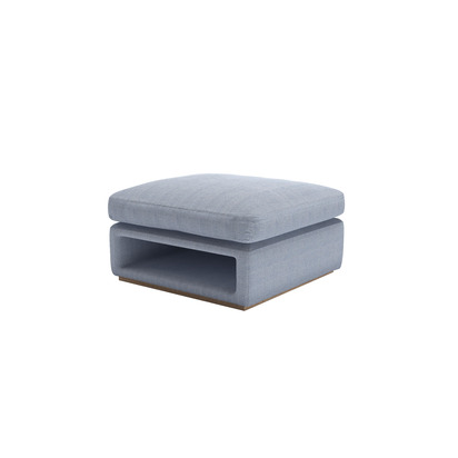 Ren Modular Storage Footstool in Uniform House Herringbone Weave