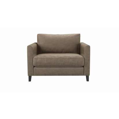 Izzy Loveseat in Greige Florence Textured Weave