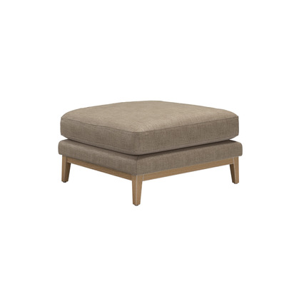 Costello Large Rectangular Footstool in Greige Florence Textured Weave