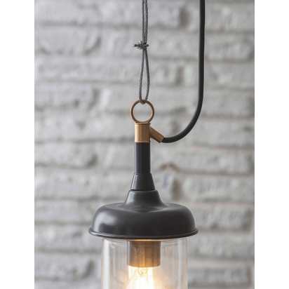 Garden Trading Harbour Outdoor Pendant Light Carbon Lacn28