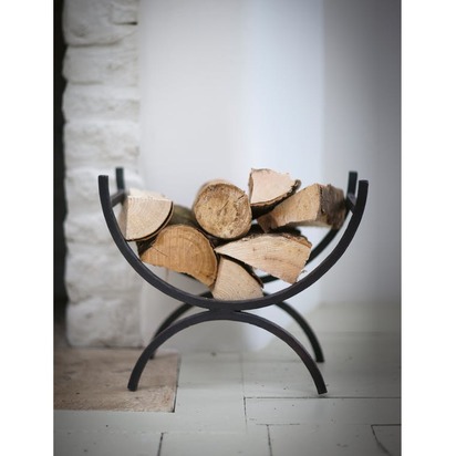 Garden Trading Log Holder Wrought Iron Small Loho01