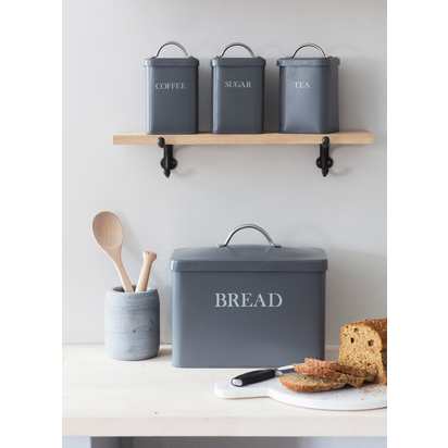 Garden Trading Original Bread Bin - Charcoal
