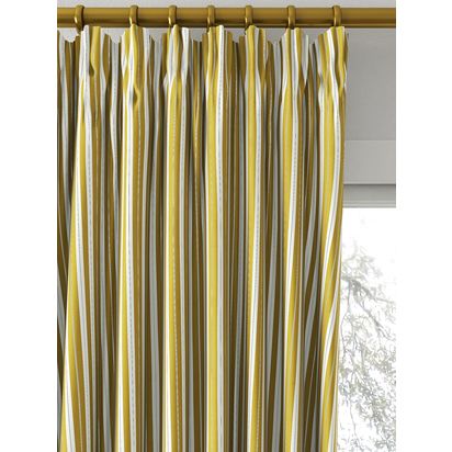Clarke & Clarke Belgravia Made to Measure Curtains or Roman Blind, Ochre/Charcoal Ochre/Charcoal | W140.00cm