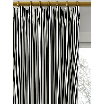 Clarke & Clarke Portland Made to Measure Curtains or Roman Blind, Ebony Ebony | W140.00cm