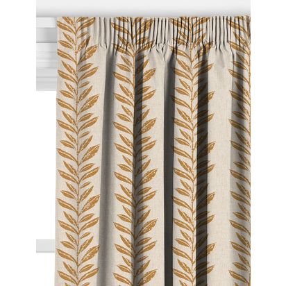 John Lewis Norah Made to Measure Curtains or Roman Blind, Honey Honey | W143cm