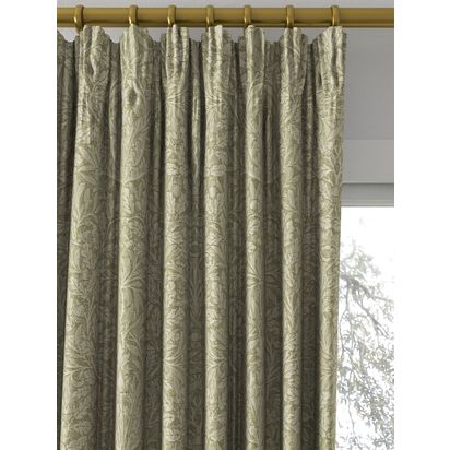 Morris & Co. Acorn Made to Measure Curtains or Roman Blind, Moss Moss