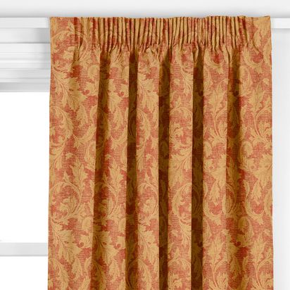John Lewis Romance Made to Measure Curtains or Roman Blind, Red Red | W140cm x L30m